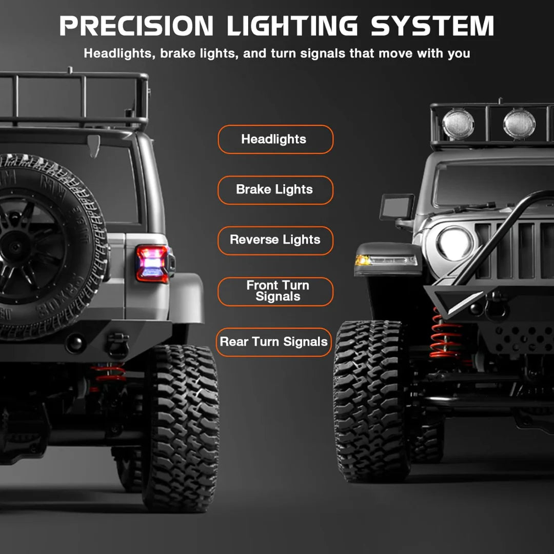 RC Off Road 4WD Jeep 1/12 Remote Control Climbing Vehicle with LED Lights