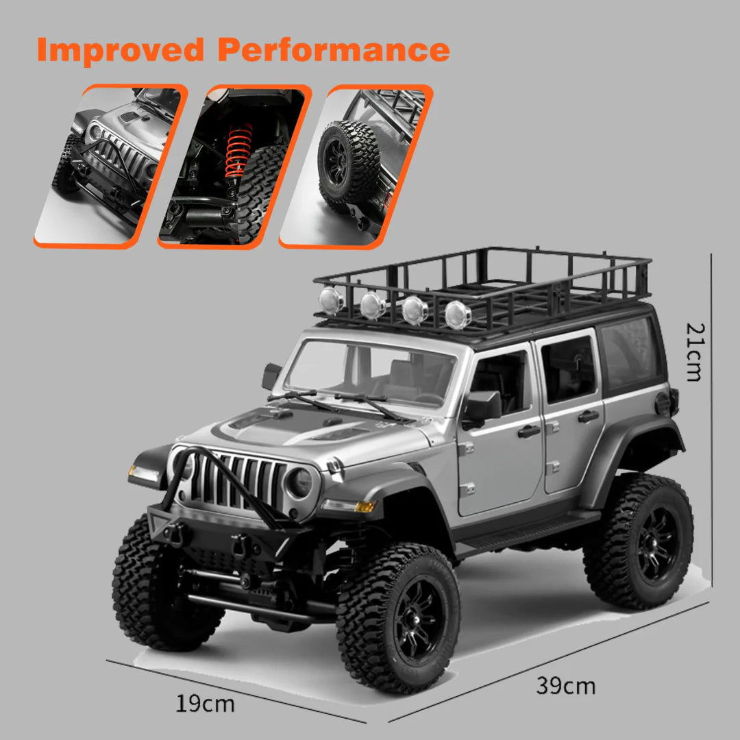 RC Off Road 4WD Jeep 1/12 Remote Control Climbing Vehicle with LED Lights