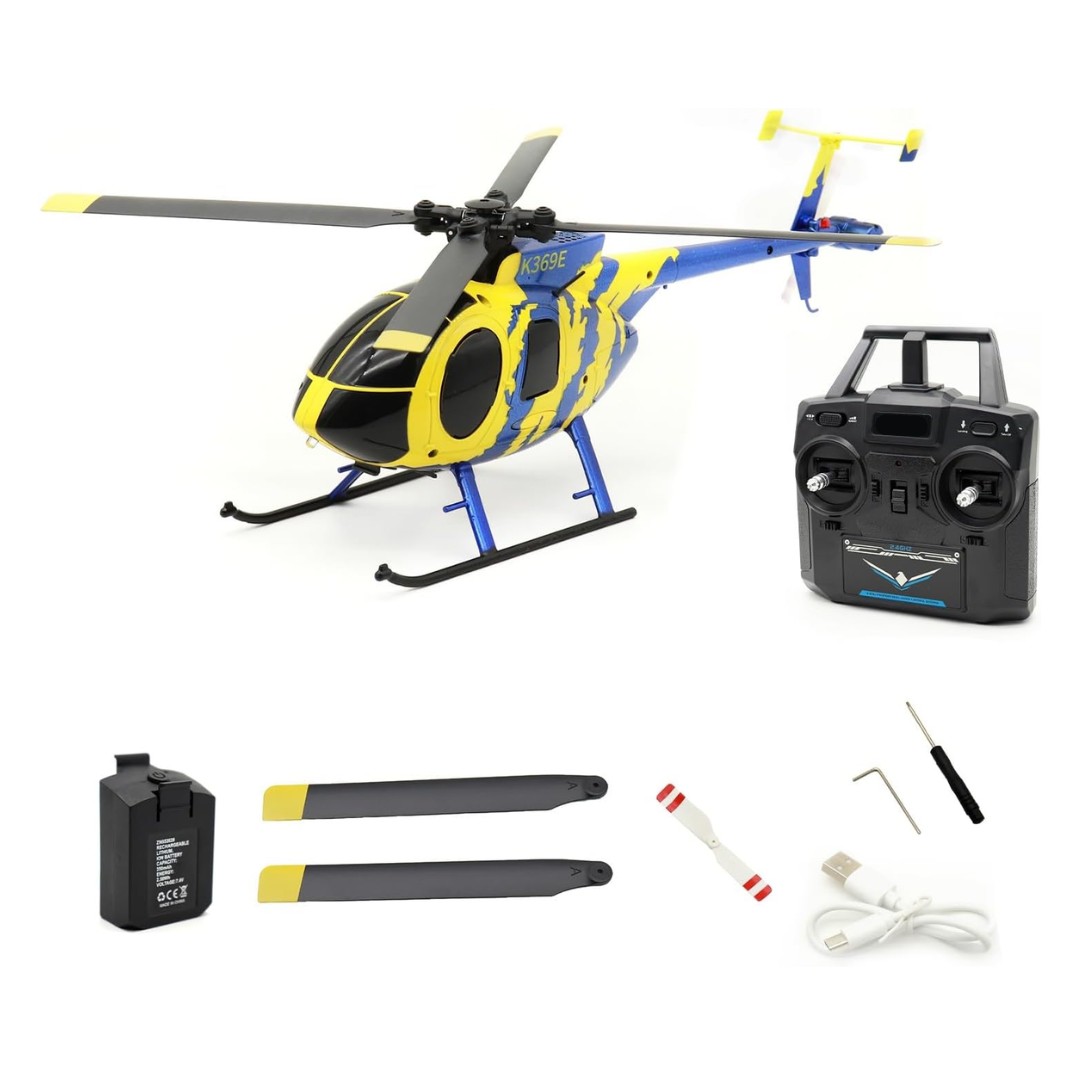 RC Mini Helicopter with Optical Flow Sensor 4-Channel Remote Control for Beginners