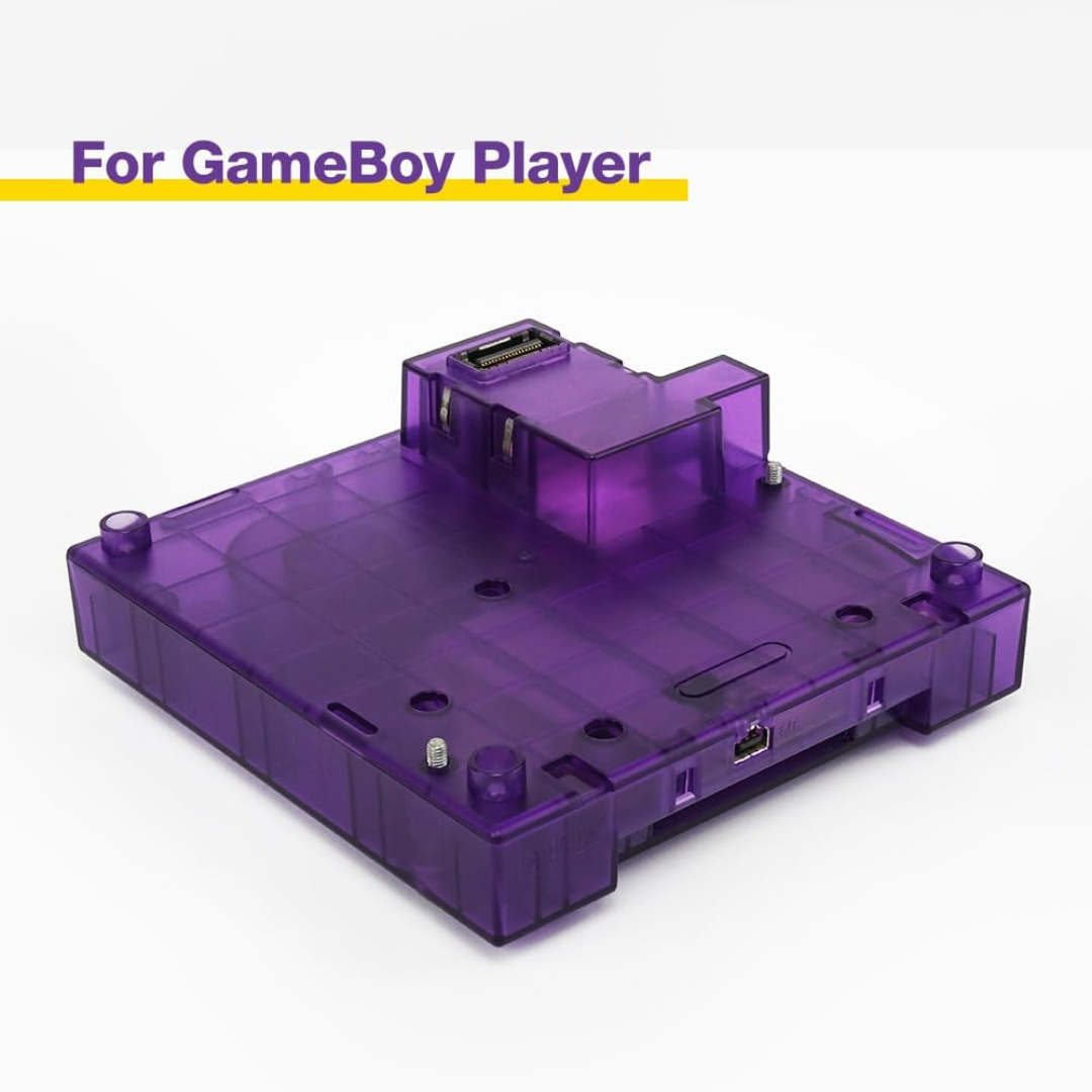 Protective Replacement Case for GameBoy Player DOL-017 Purple Translucent Base Shell