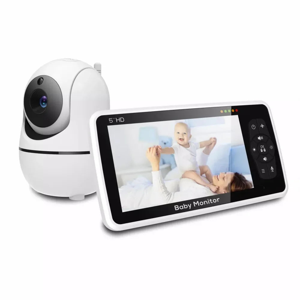 5" Indoor WiFi Monitoring Camera with 4X Zoom, Pan & Tilt, 2-Way Audio and Temperature Sensor