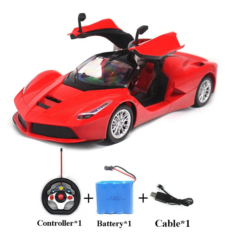 1:14 RC Supercar with Opening Doors and Flashing Lights