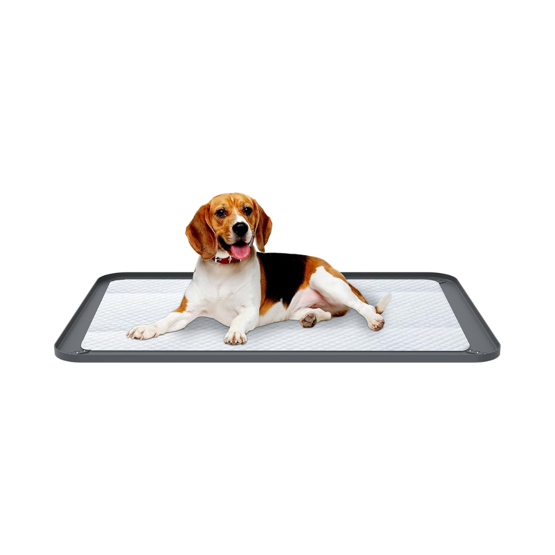 Silicone Pet Training Pad Holder Waterproof Tray with Raised Edge for Dogs