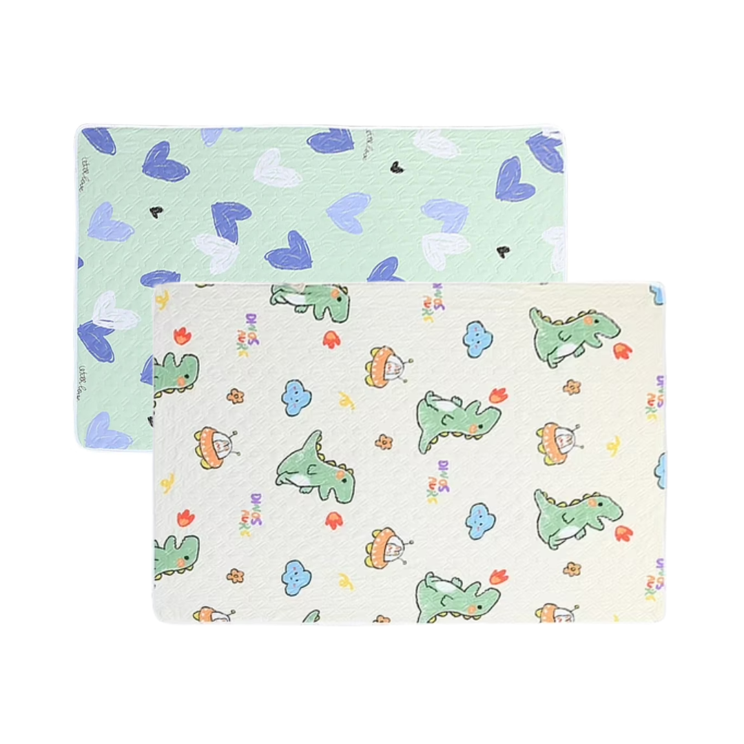 2-Pack Washable Pet Pads Reusable Anti Slip Dog Training Mats for Indoor Use