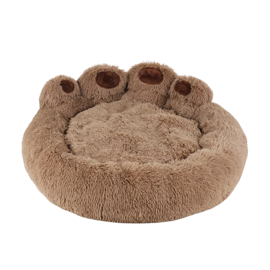Coffee Fluffy Pet Bed Soft Plush Dog Sofa Cushion Large Cat and Dog Basket