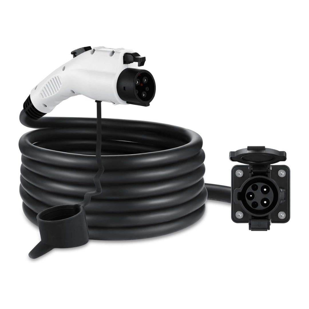 EV Charging Cable Type 1 J1772 Extension Cord 16A 32A Portable 200CM 500CM