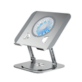 Foldable Aluminum Laptop Stand 360 Rotation Cooling Fan Adjustable Anti Slip Stand for 7–17 Inch