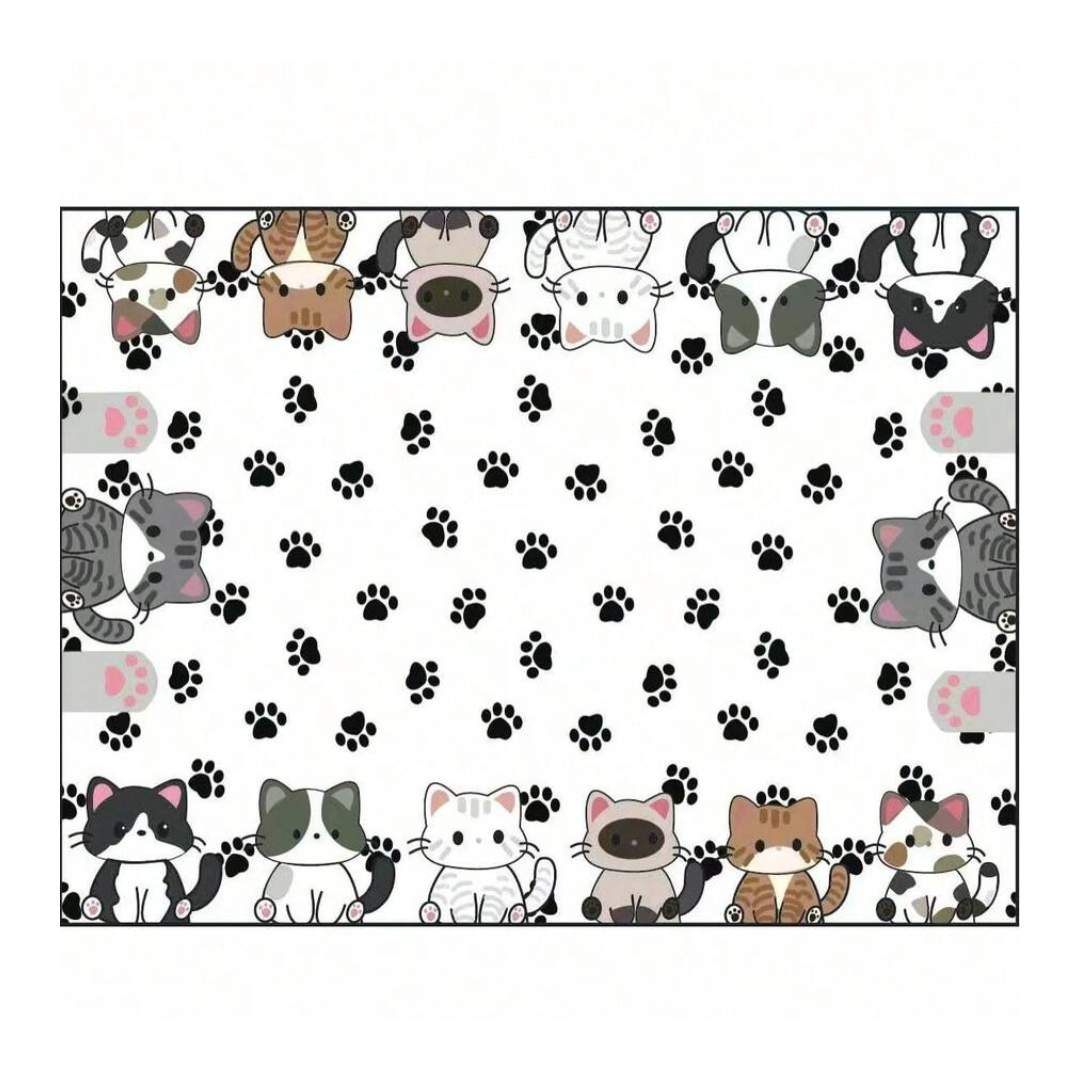 Water Absorbent Pet Mat Diatomite Non Slip Cat Litter and Food Mat