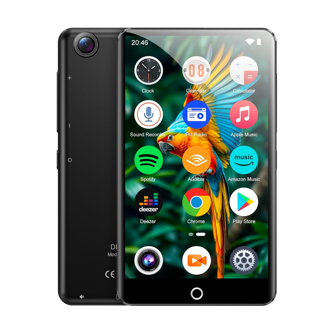80GB MP3 Player with Bluetooth WiFi 4 Inch Touch Screen Camera Music Player