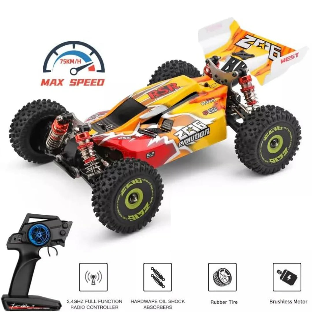 1/14 4WD Brushless Remote Control Car 75km/h 2.4G Off Road Racer