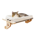 Cat Hammock Perch Adjustable Wall Mount Fleece Pet Rest Platform