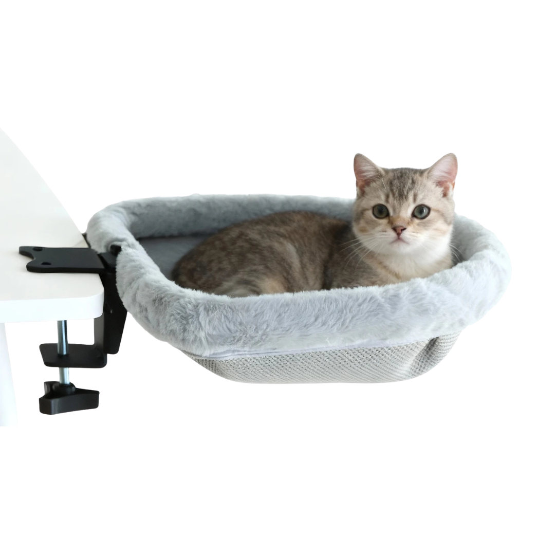 Foldable Cat Desk Hammock Bed Semi Circular Table Perch