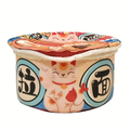 Instant Noodle Soft Pet Cushion Bed Round Nest with Removable Cover for Cats and Small Dogs