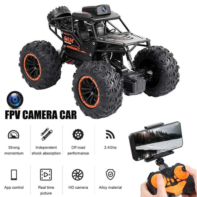 1:18 RC Off Road Car with HD Camera 2.4G WiFi FPV Remote Control