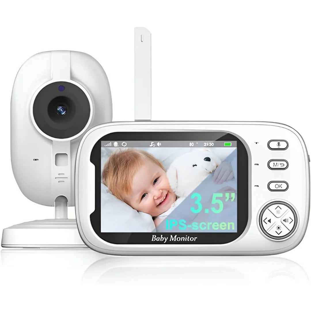 Wireless 3.5" Video Monitor with Two-Way Talk and Adjustable Camera Angle