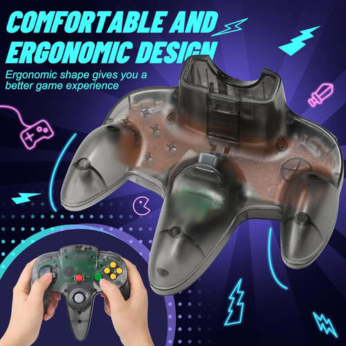 2PCS Wired Gamepad Controllers Compatible with N64 Console Retro Gaming Joystick