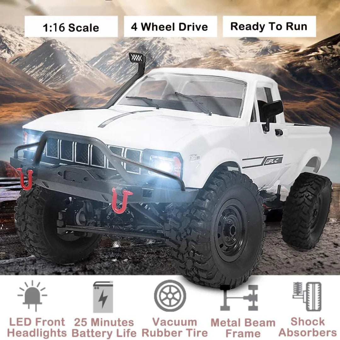 1:16 4WD RC Off Road Rock Crawler with LED Lights