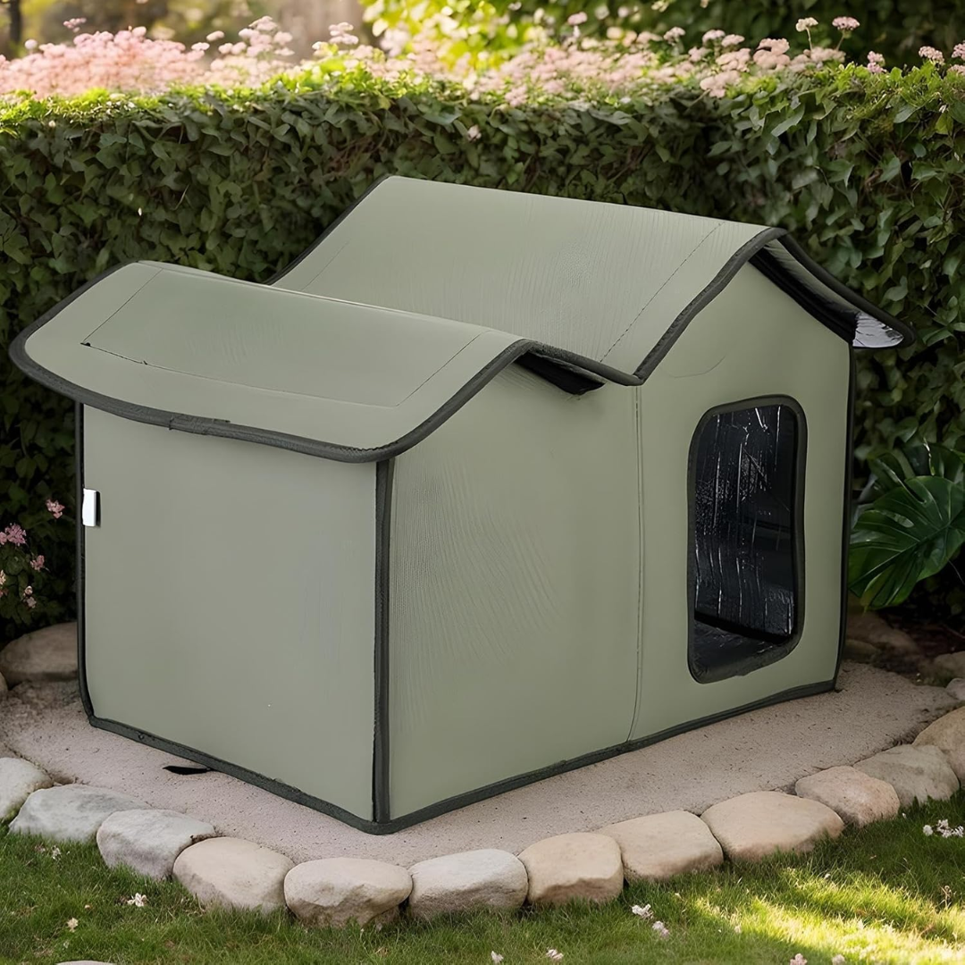 Portable Pet House Foldable Cat Shelter Indoor Outdoor Pet Tent for Cats and Small Dogs