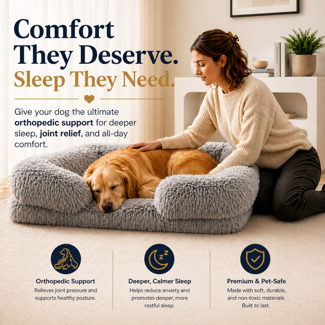 Light Grey Plush Pet Sofa Bed Square Cushion Removable Mat for Cats and Dogs