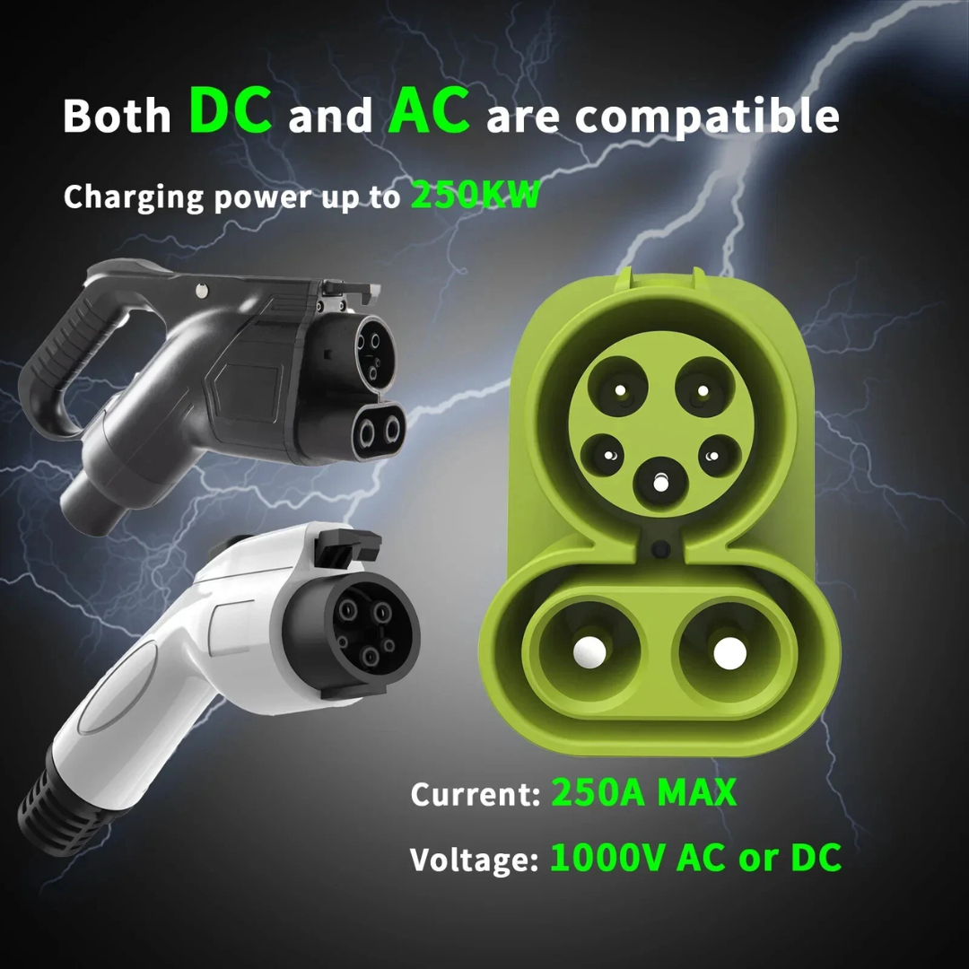 CCS1 to CCS2 Electric Vehicle Charging Adapter 250A 1000V Type 1 to Type 2 Connector