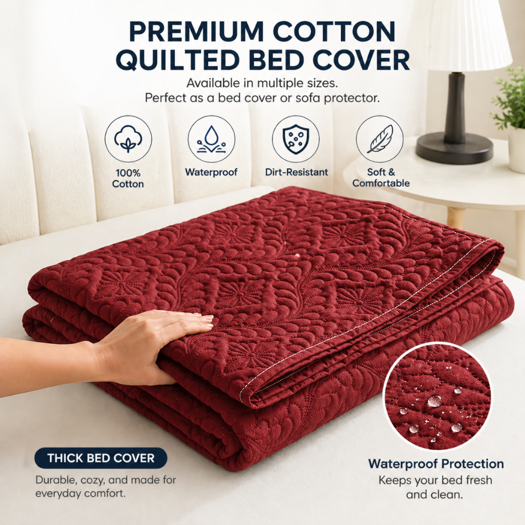 Red Multi-Purpose Pet Mat Waterproof Non-Slip Cover for Couch, Floor and Car