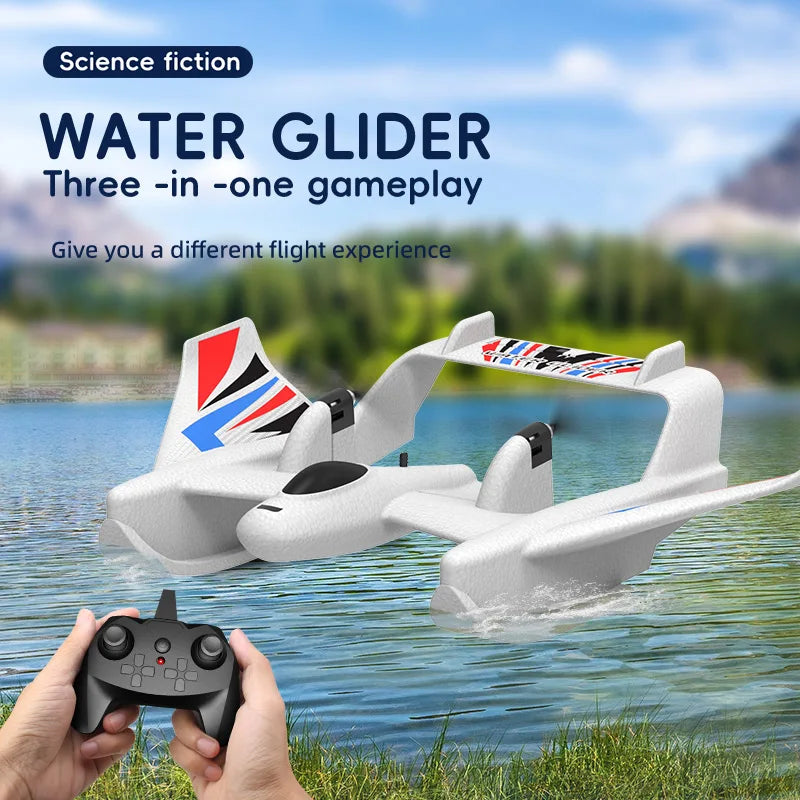 2CH Amphibious RC Plane Boat 2.4GHz Waterproof EPP Foam Remote Control Aircraft