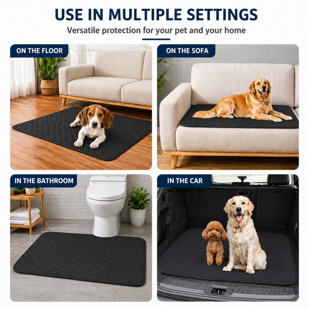 Reusable Dog Training Pad Washable Anti Slip Pet Mat for Home Use