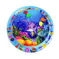 Round Cat Sensory Water Mat Interactive Cooling Play Pad for Indoor Pets