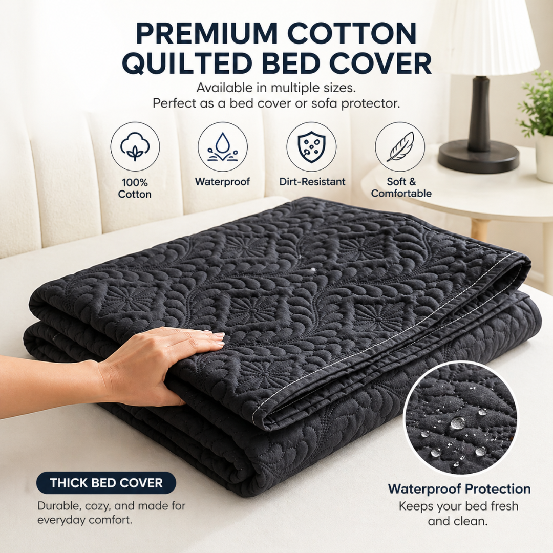 Black Waterproof Pet Blanket Non-Slip Furniture Cover Mat for Dogs and Cats