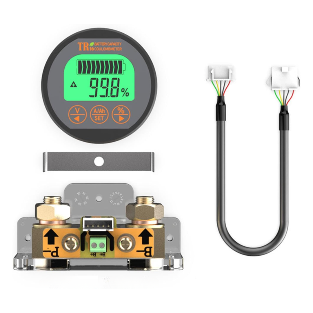 Digital Battery Tester 8-80V Voltage Current Meter Capacity Indicator Coulomb Counter