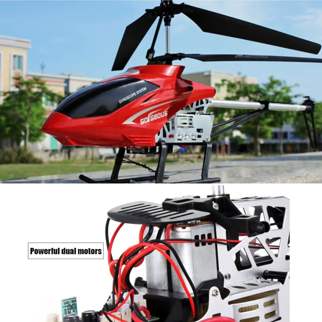 Large 80cm RC Helicopter 3.5 Channel 2.4G Remote Control with LED Lights