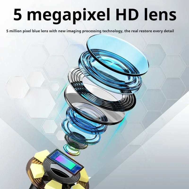 3.9mm Industrial Endoscope Inspection Camera with 5 Inch IPS Display and Rotary Probe