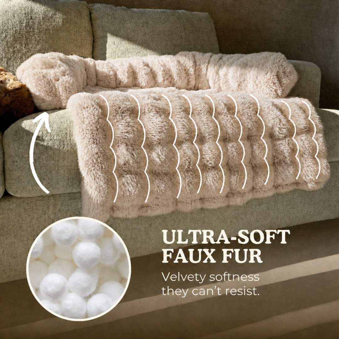 Brown Plush Cushion Pet Mat Soft Bed for Cats and Small to Medium Dogs Machine Washable