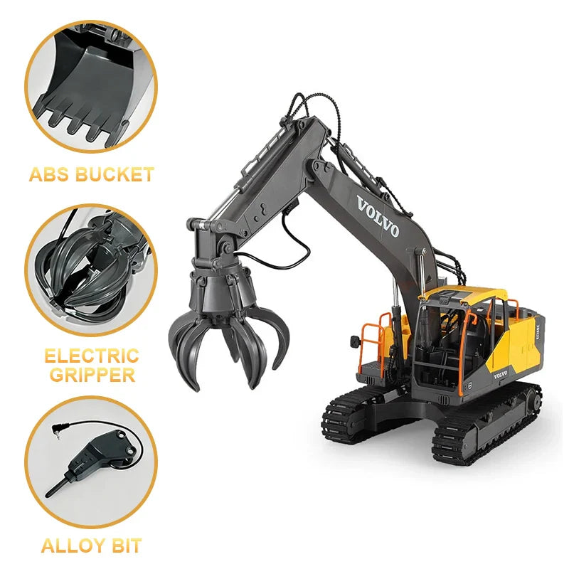 1/16 Remote Control Excavator 17CH 2.4G Crawler Construction Vehicle