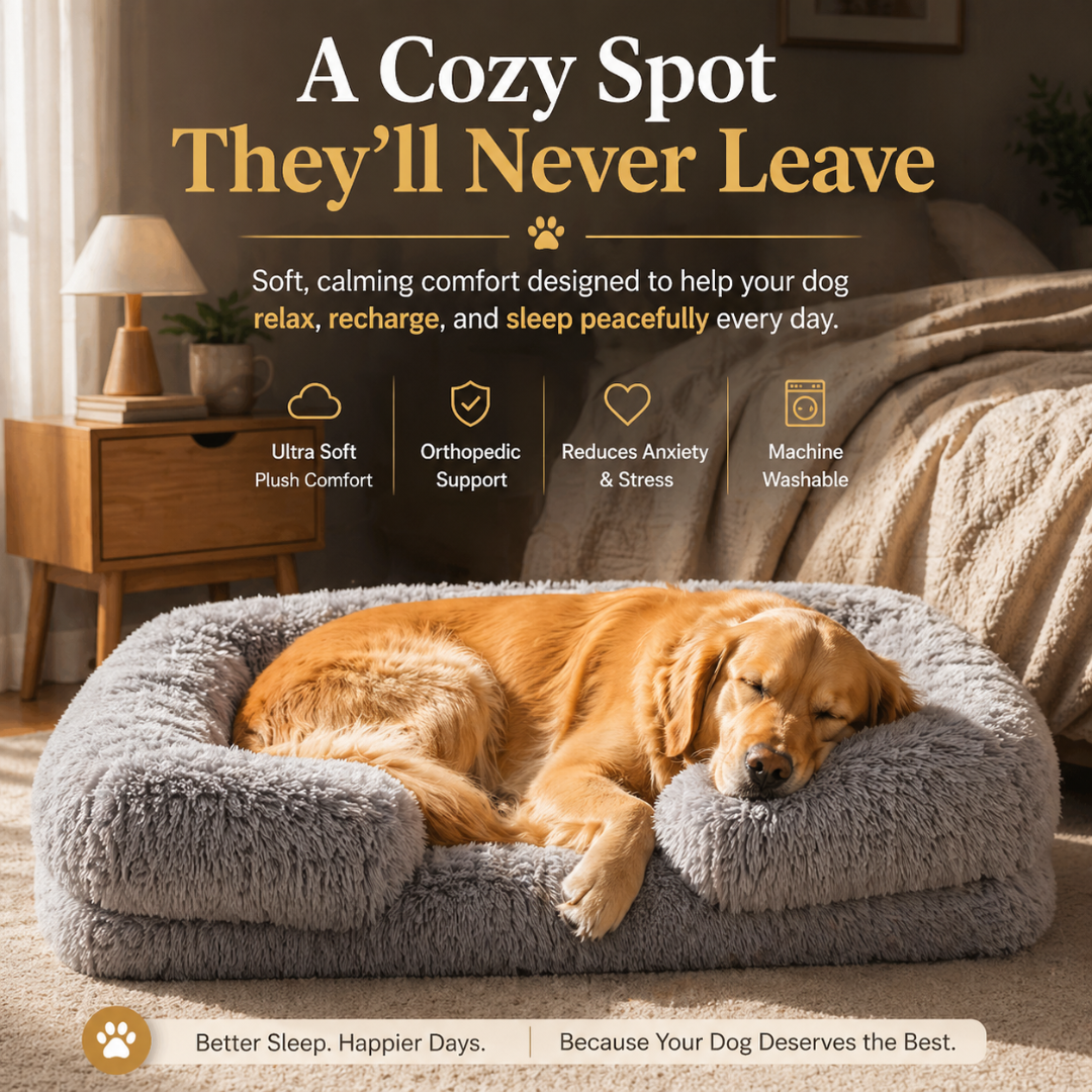 Light Grey Plush Pet Sofa Bed Square Cushion Removable Mat for Cats and Dogs
