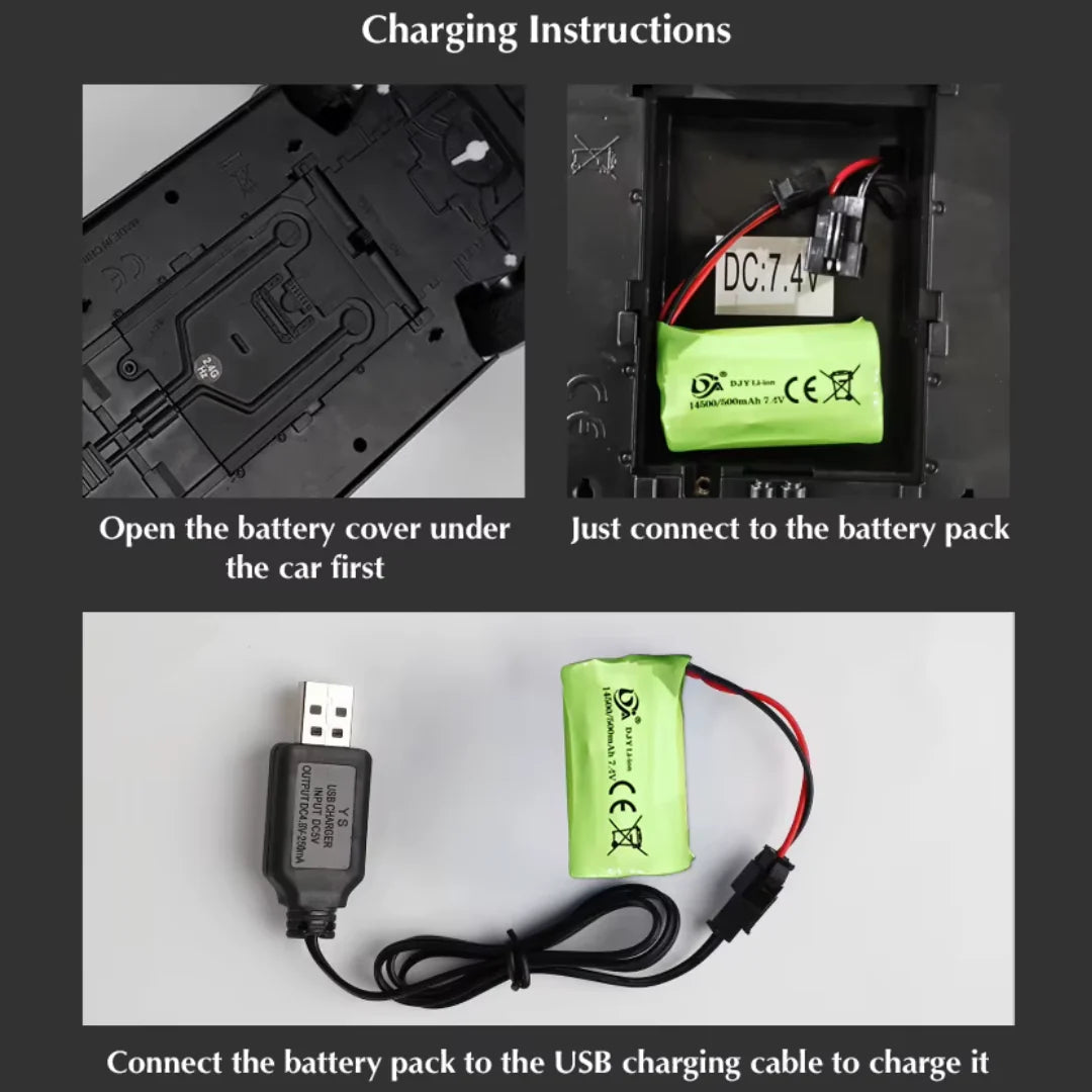 1/12 RC Police Car 2.4GHz with Functional Lights & Siren