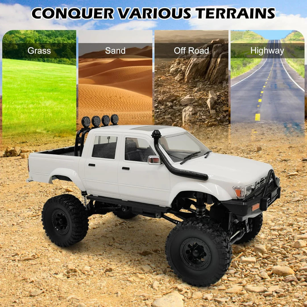 1/16 Remote Control Pickup Truck 4WD 2.4G with LED Lights