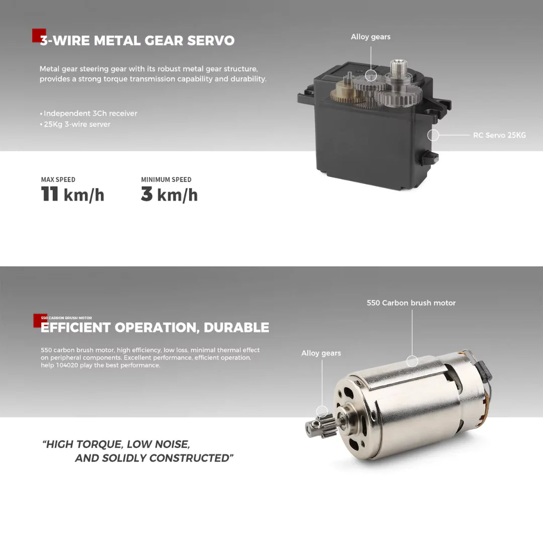 1:10 4WD RC Off Road Rock Crawler 2.4G with LED Lights