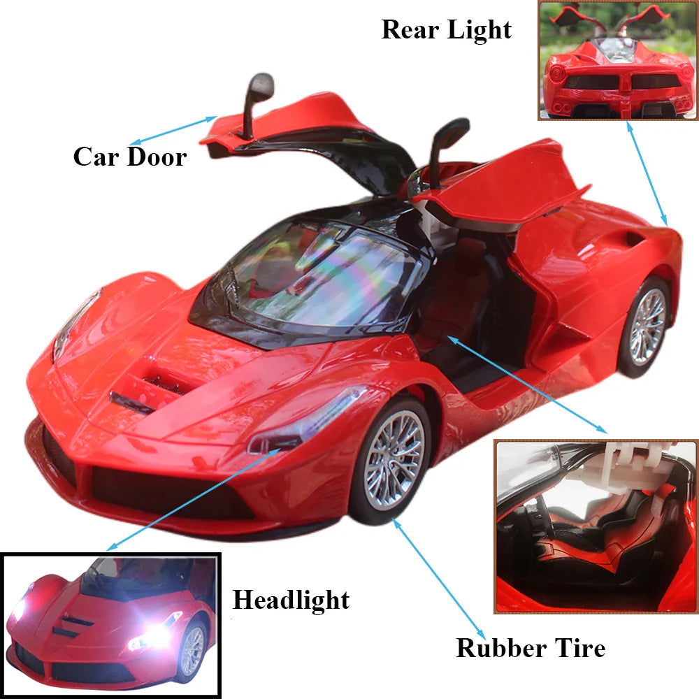 1:14 RC Supercar with Opening Doors and Flashing Lights