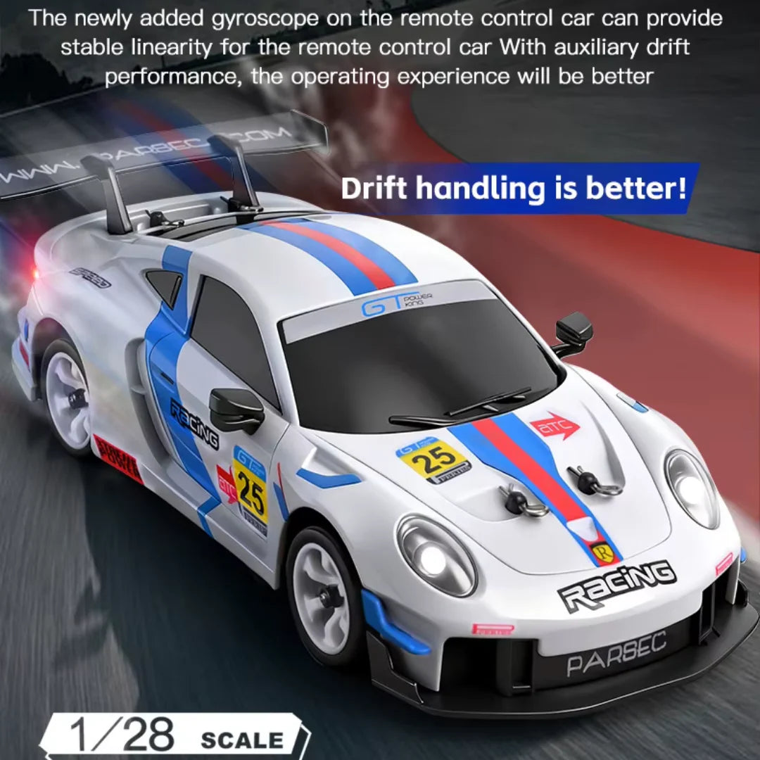 1/28 Remote Control Drift Car 4WD 2.4GHz with Gyroscope Stabilisation