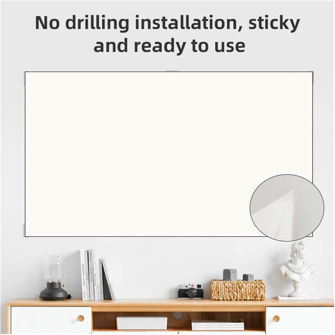 Portable Projector Screen 100 Inch Anti Light Reflective White Projection Screen