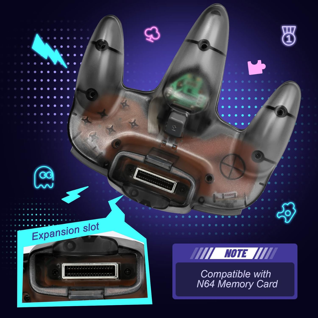 2PCS Wired Gamepad Controllers Compatible with N64 Console Retro Gaming Joystick