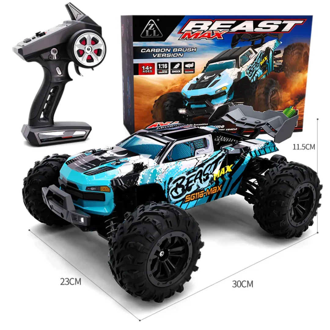 1:16 4WD RC Monster Truck 80km/h Rechargeable Off Road Buggy