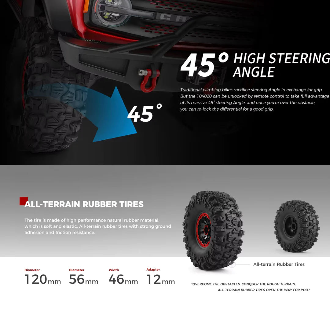 1:10 4WD RC Off Road Rock Crawler 2.4G with LED Lights