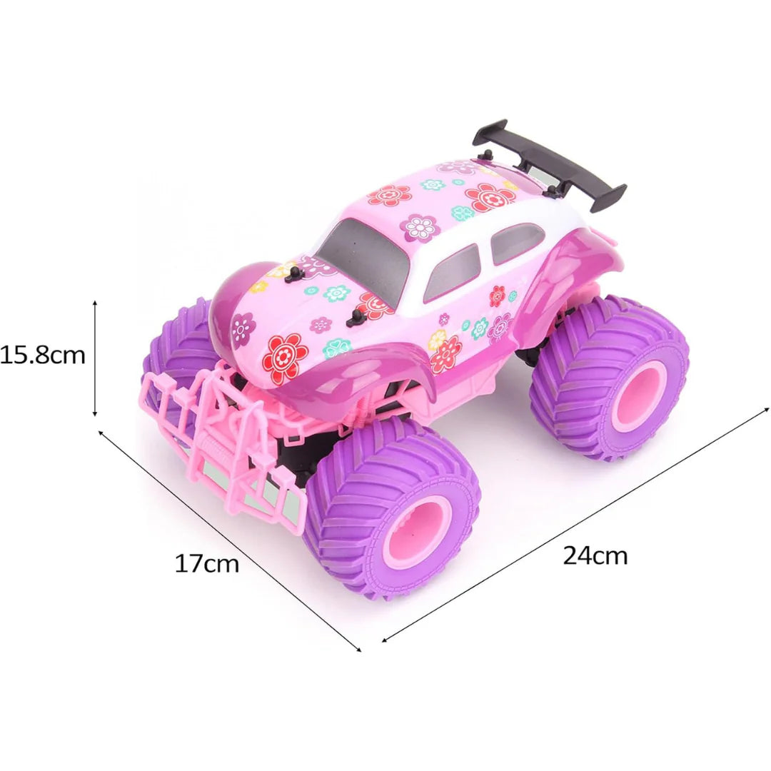 Pink RC Car with Anti-Collision Bumper and Rubber Tyres