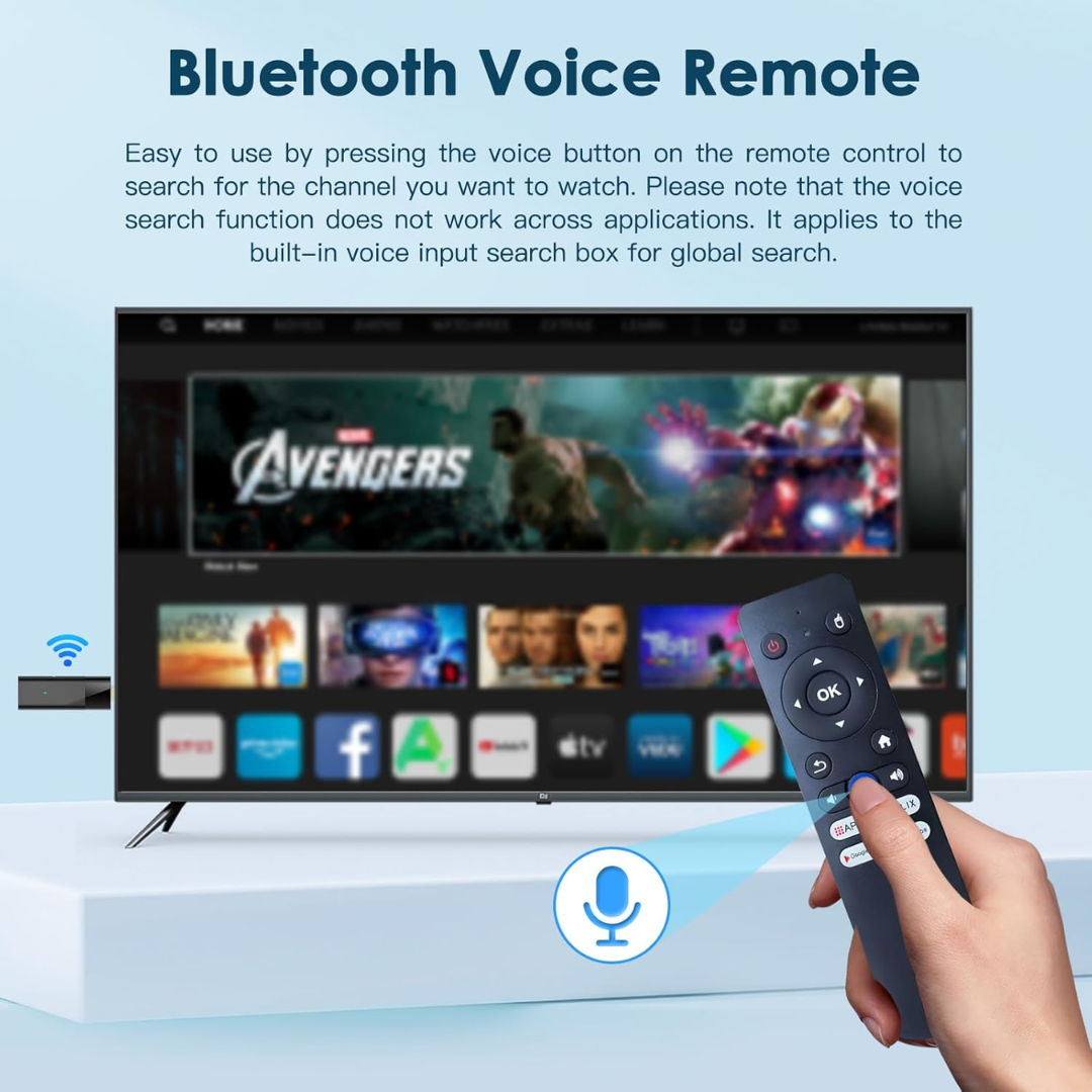 8K Smart TV Stick Android Media Player WiFi 5G USB Streaming Device with Remote