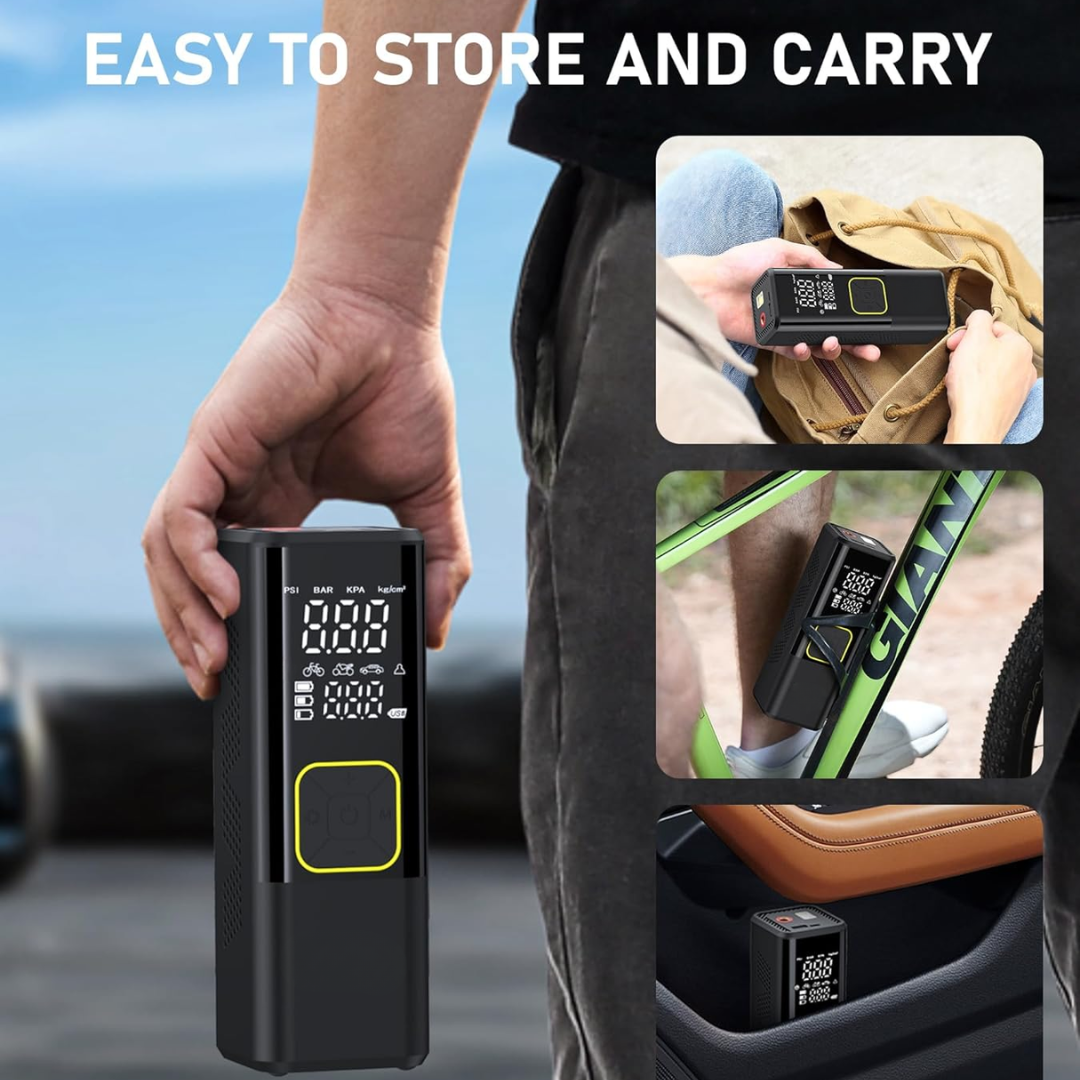 150PSI Cordless Air Pump Portable Tire Inflator with Digital Screen