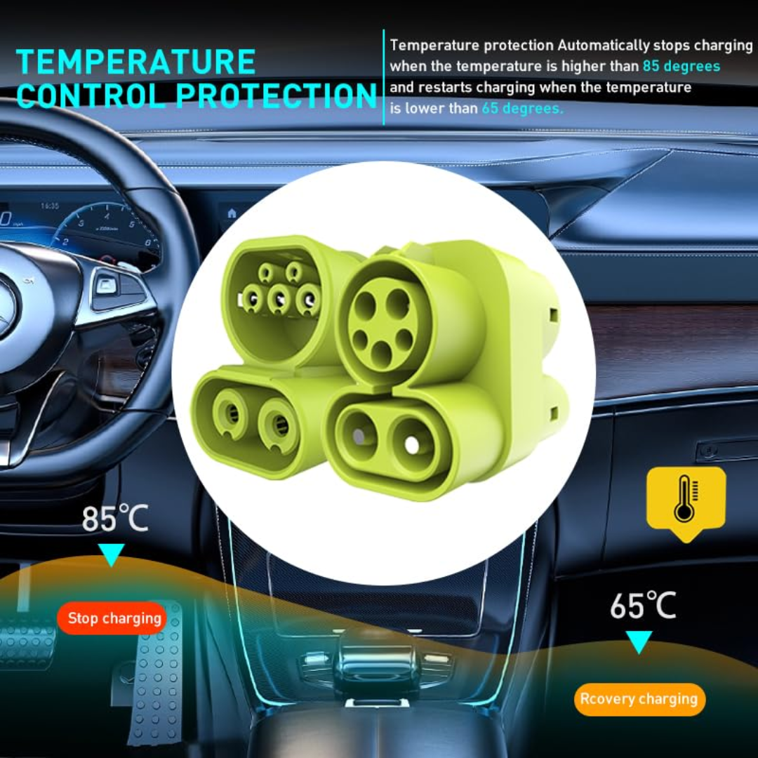CCS1 to CCS2 Electric Vehicle Charging Adapter 250A 1000V Type 1 to Type 2 Connector