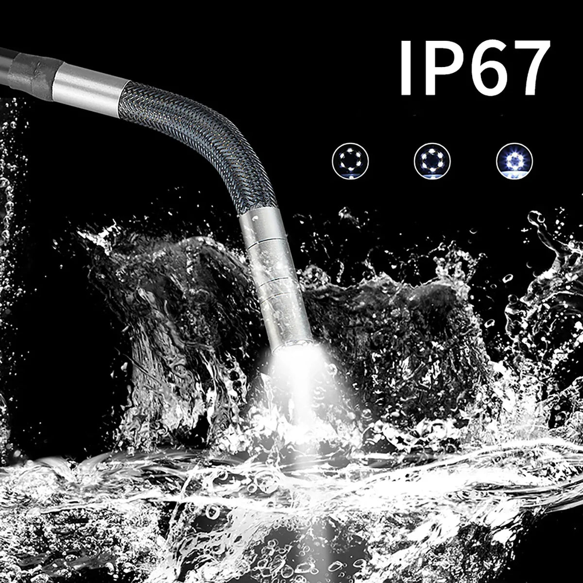 6.4mm Endoscope Camera with LED Light and 1m Cable