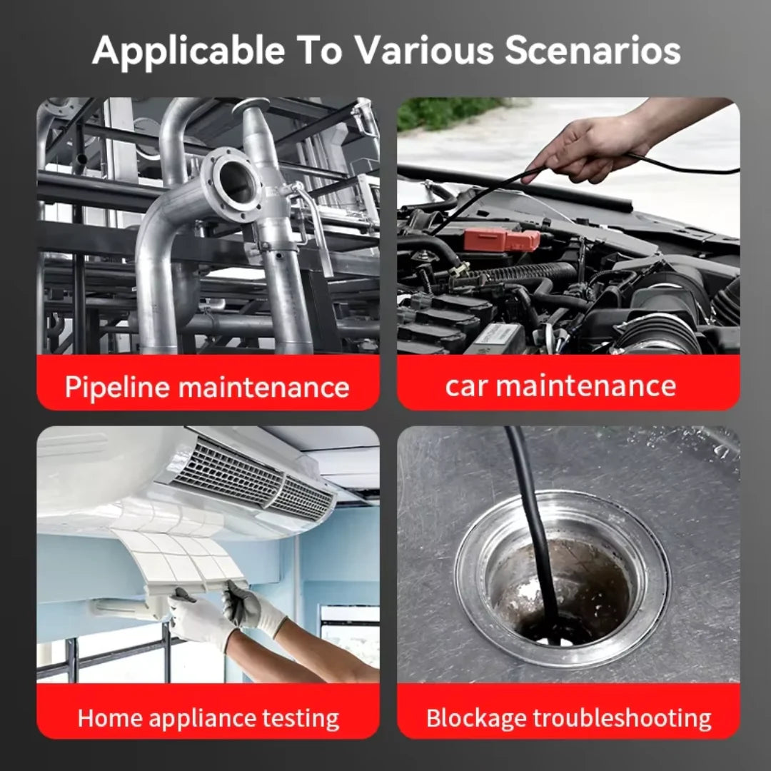 3.9mm Industrial Endoscope Inspection Camera with 5 Inch IPS Display and Rotary Probe